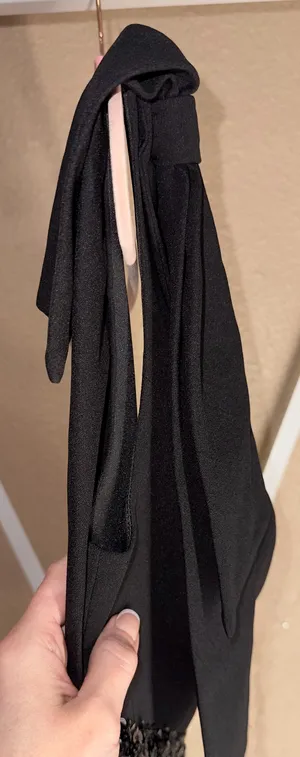 Boutique One shoulder bow tie black formal sequin prom dress thumbnail 7
