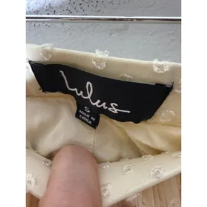 Lulus‎ butter yellow eyelet midi skirt Teired small thumbnail 4