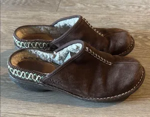 UGG Brown Mules & Clogs with Soft Suede and Slip-On Design thumbnail 1