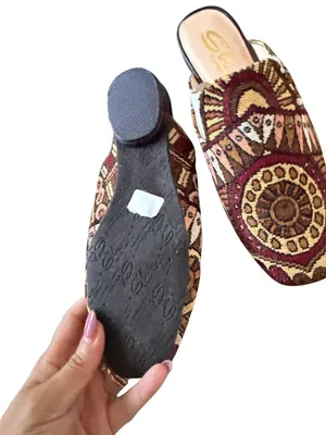 SBICCA Multicolor Tapestry Mules Flats Loafers Size 6 NEW NWOB thumbnail 4
