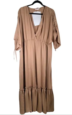 Shoe Dazzle Deep V Maxi Dress Size 2Xl NW Detailed Tag. thumbnail 2