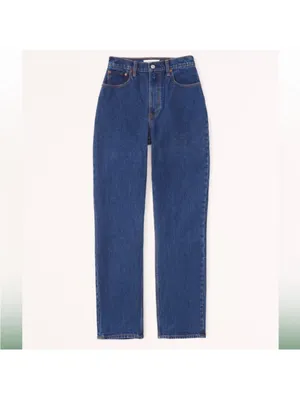 Abercrombie Curve Love Ultra High Rise 90s Straight Jean Sz 29 Regular thumbnail 4