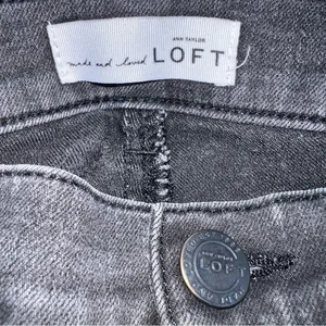 Ann Taylor LOFT Women's Modern Skinny Black Denim Low Rise Jeans Size 24 thumbnail 11