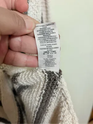 Free People Oversized Circle Back cardigan featuring a striped, asymmetrical thumbnail 11
