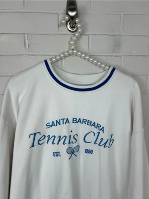 Lazy Sunday Santa Barbara Tennis Club Sweatshirt Size XL thumbnail 5