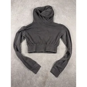Talentless grey cropped boxing‎ hoodie women Xs thumbnail 9
