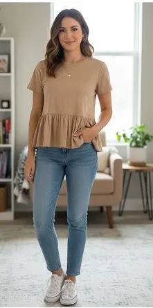 Forever 21 baby doll blouse thumbnail 1