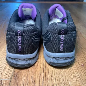 New Balance 412 v1 Evolve Alloy Toe Runner Work Shoes Womens 8.5 Black Purple thumbnail 6