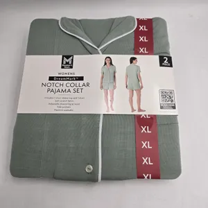 Member's Mark Women's Notch Pajama Set Green Sz XL Notch Collar Dream Mark NEW thumbnail 1