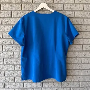 Figs Casma Scrub Top Size XL/P Royal Blue thumbnail 5