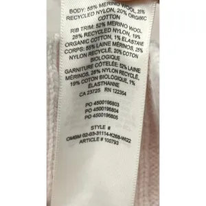 Aritzia Sunday Best Pink Cable Knit Collared Cropped Sweater Prep Merino Wool thumbnail 7
