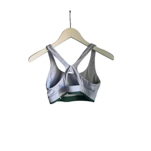Athleta White Sports Bra Small Racerback Medium Support Workout Yoga Athletic thumbnail 2