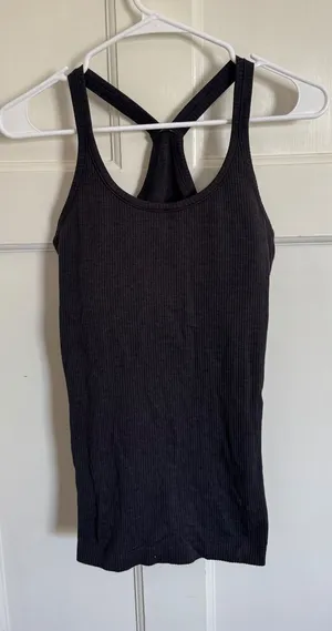 Lululemon Dark Gray Ebb to Street Tank Top Light Support, B/C Cup size 8 thumbnail 1