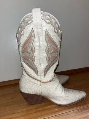 Steve Madden Cowboy Boots White thumbnail 8