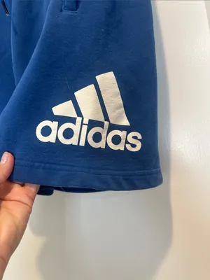 adidas Women's Royal Blue Logo Athletic Shorts size medium. thumbnail 3