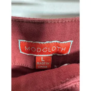 ModCloth Cropped Trousers Women Large Red Retro Twee Indie Academic thumbnail 7