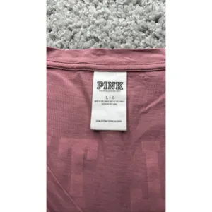 Victoria's Secret PINK V-Neck Pocket T-Shirt Women L Pink Short Sleeve thumbnail 2