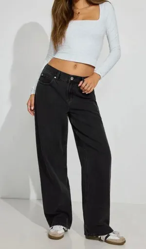 Garage low rise baggy jean thumbnail 1