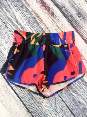 DSG High Rise Stride Performance Shorts in Tropical Print thumbnail 2