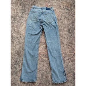 Abercrombie‎ & Fitch 90s High Rise Straight Leg Blue Jeans Side Slit 26 2 thumbnail 3