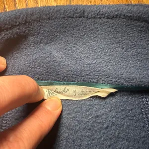 Woolrich Fleece Vest Navy Blue Full‎ Zip Pockets Womens Size Medium Gorpcore thumbnail 2