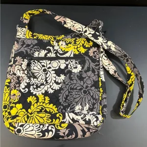 Vera Bradley Women's Black/Yellow Purse/Crossbody SKU 5007 thumbnail 2