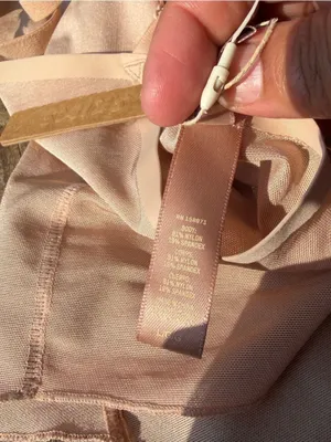 SKIMS Sheer Mesh Bodysuit Nude Blush High Cut Size Large NWT thumbnail 4
