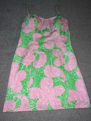Lilly Pulitzer Dress Pink and green thumbnail 1
