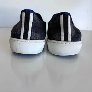 Rothy’s The Original‎ Slip On Sneaker Grey Black Knit Camo thumbnail 2