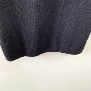 Club Monaco Womens Navy‎ Blue Merino Wool Ribbed Cold Shoulder Dress Size S thumbnail 7