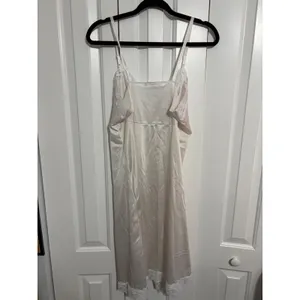 Vintage Style Satin Slip Dress Lace‎ Trim Cream Romantic Coquette Small thumbnail 6