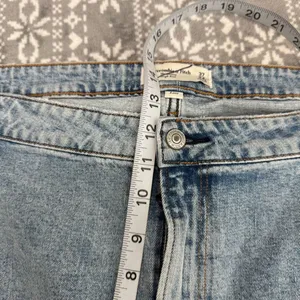 Abercrombie & Fitch Curve Love The Skinny High Rise Blue Wash‎ Size 37/24 Short thumbnail 9