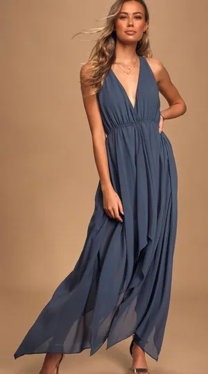 Lulus Denim Blue Dress thumbnail 1