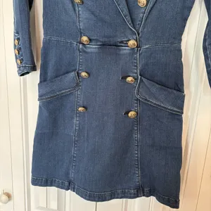 Bebe Denim‎ Blazer Dress Size 4 thumbnail 4