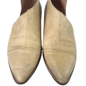 Free People Royale Flats Leather Pointed Toe Cutout Tan Slip On Womens US 6‎ thumbnail 3