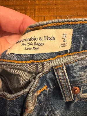 ABERCROMBIE '90s Baggy Low Rise Jeans thumbnail 4