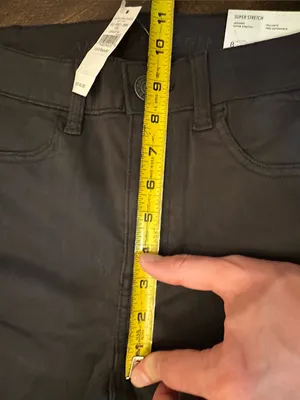 NWT American Eagle Super Stretch Black Jeggings-Size 8 (30x28) thumbnail 4