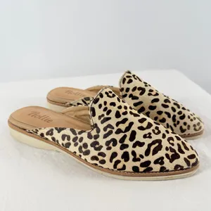 Rollie Derby Mule in Camel Leopard Size 8‎ or 39 Brown thumbnail 3