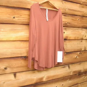 NWT Lululemon Up For Down Time Top Terracotta 6 thumbnail 4