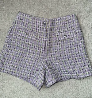 Loft high-waisted purple shorts thumbnail 6