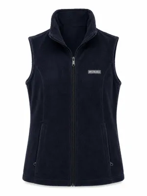 Columbia Benton Springs Navy Full Zip Fleece Vest Women’s M thumbnail 2