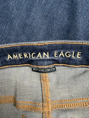 American Eagle Outfitters Womens High-Rise Next Level Stretch Blue Jeggings thumbnail 7