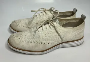 Cole Haan zerogrand white knit Oxford shoes size 8‎ thumbnail 1
