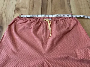 Victorias Secret Pajama Set Medium Orange Yellow Gingham Check Top & Crop Bottom thumbnail 9