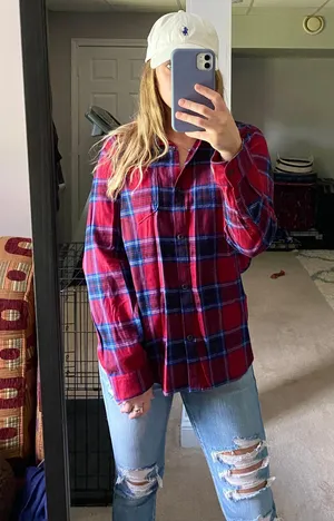Old Navy Plaid Flannel Shirt thumbnail 1