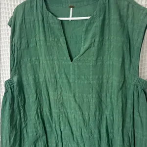 YFB Young Fabulous & Broke Green Cotton Mini Dress Large thumbnail 2