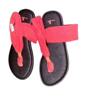 Sanuk flip flops size 7 thumbnail 1