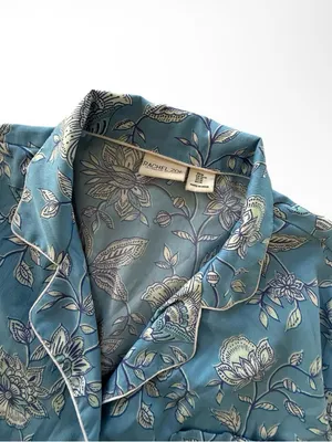 Rachel Zoe Light Blue Floral Short Pajama Set thumbnail 5