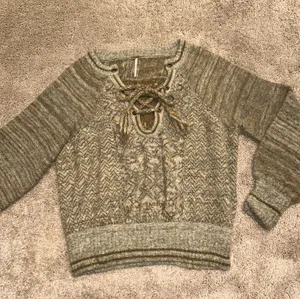 Free People Lace Up Sweater thumbnail 1