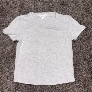 Pink Rose gray heather crop top in size M thumbnail 1